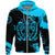 Viking Zip Hoodie, Loki Bound Triskele Rune Cyan RLT12 - Wonder Print Shop