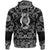 Viking Hoodie Huginn and Muninn with Bandana Paisley Style RLT12 - Wonder Print Shop