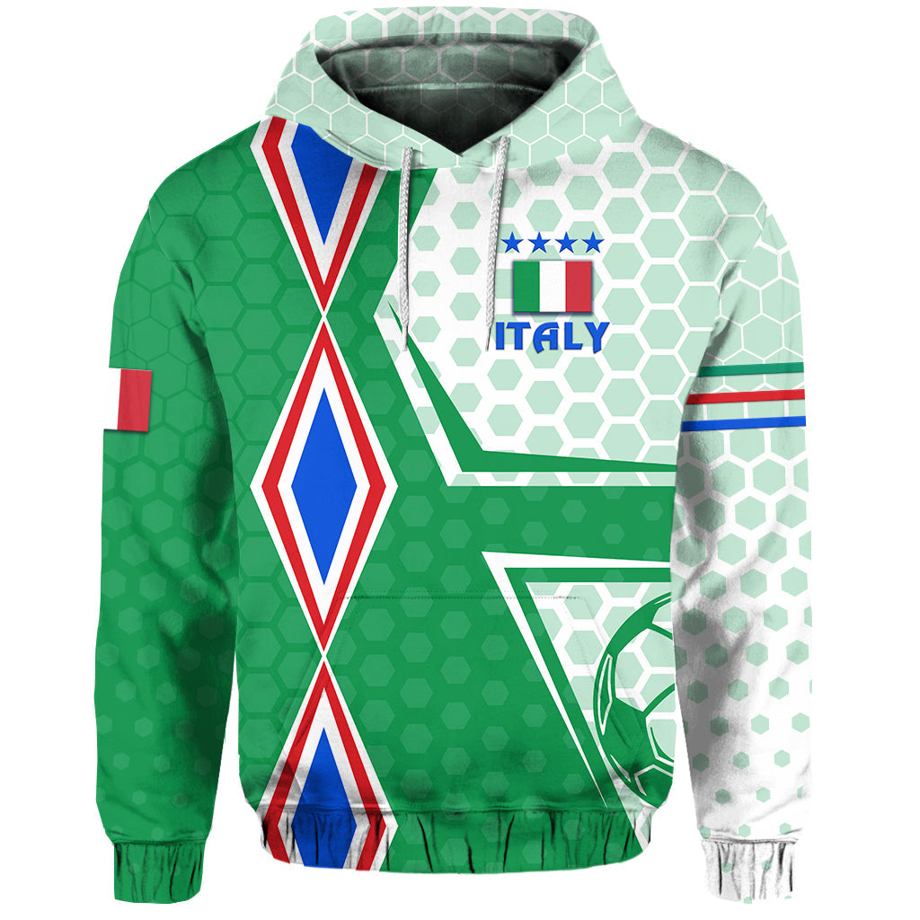 Custom Italy Hoodie Unique Style Green, Custom Text And Number LT8 - Wonder Print Shop