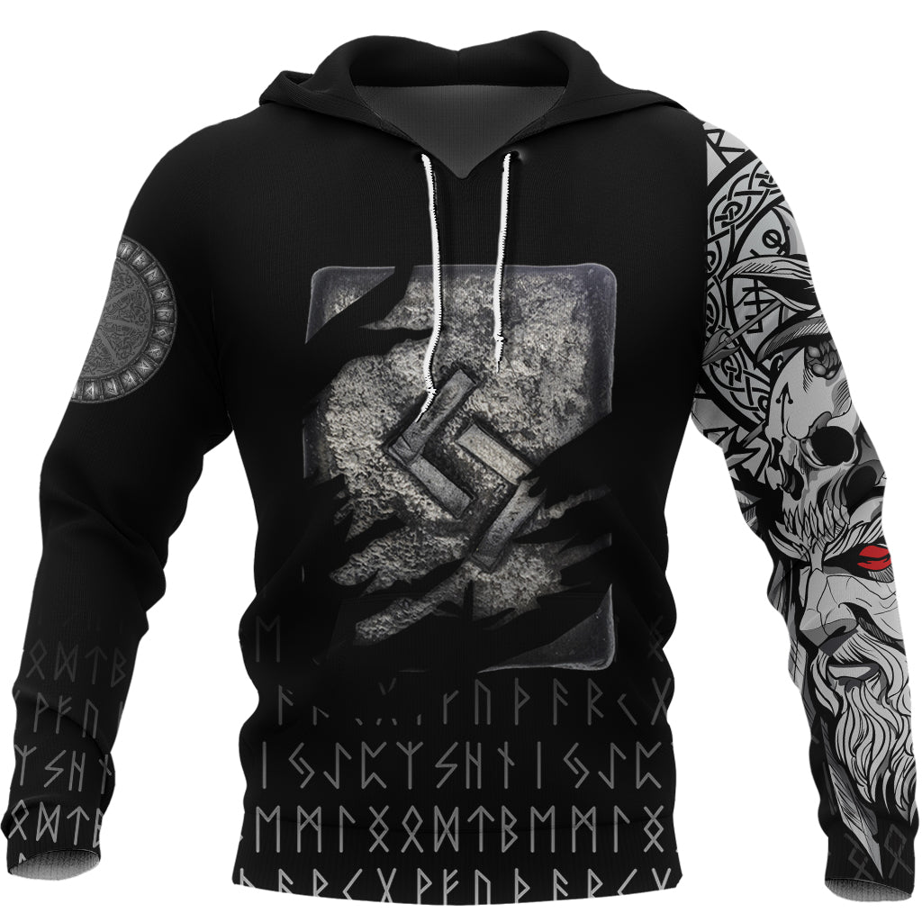 Viking Hoodie Jera Norse Runes RLT12 - Wonder Print Shop