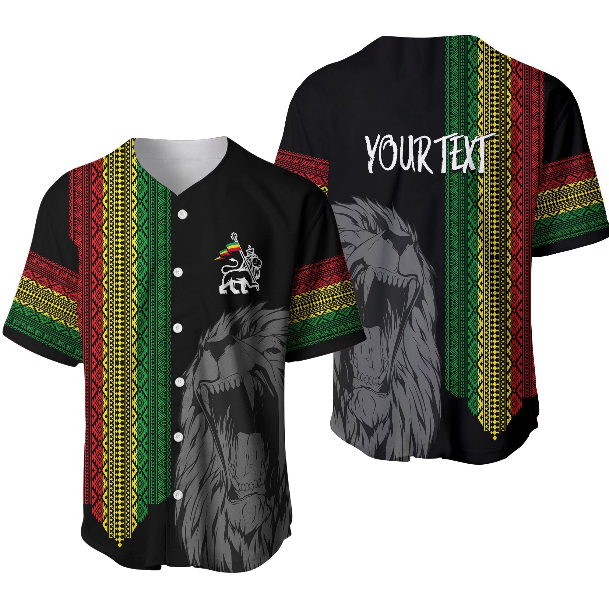 ethiopia-patriot-day-personalised-baseball-jersey-roaring-lion