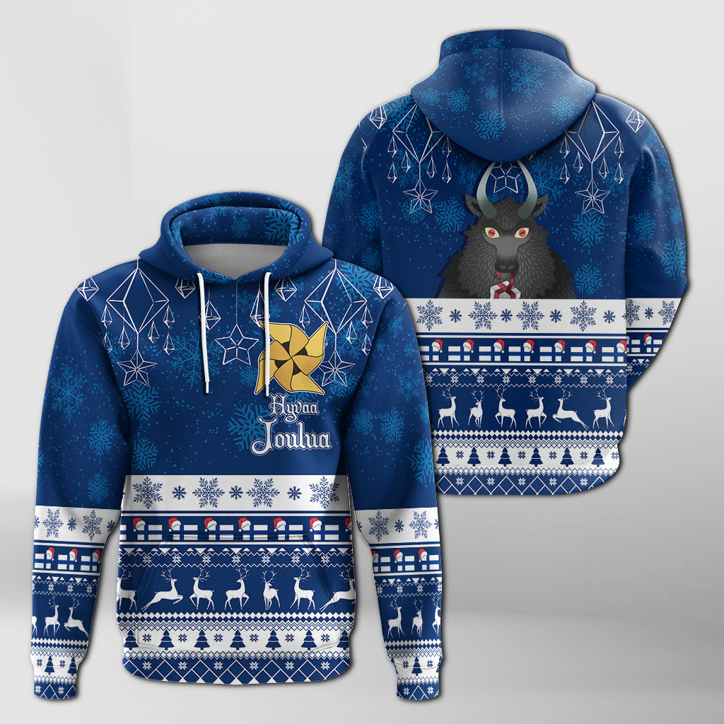 Joulupukki Finland Santa Christmas Hoodie Himmeli Pattern - Wonder Print Shop