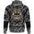 Viking Hoodie King Skull With Axe with Bandana Paisley Style RLT12 - Wonder Print Shop