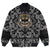 Viking Bomber Jacket King Skull With Axe with Bandana Paisley Style RLT12 - Wonder Print Shop