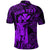 Custom Hawaii Polo Shirt King Kamehameha with Polynesian Patterns Unique Style Purple LT8 - Wonder Print Shop