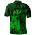 Hawaii Polo Shirt King Kamehameha with Polynesian Patterns Unique Style Green LT8 - Wonder Print Shop