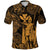 Hawaii Polo Shirt King Kamehameha with Polynesian Patterns Unique Style Gold LT8 - Wonder Print Shop