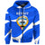 Custom Kuwait Zip Hoodie Sporty Style Blue LT8 - Wonder Print Shop