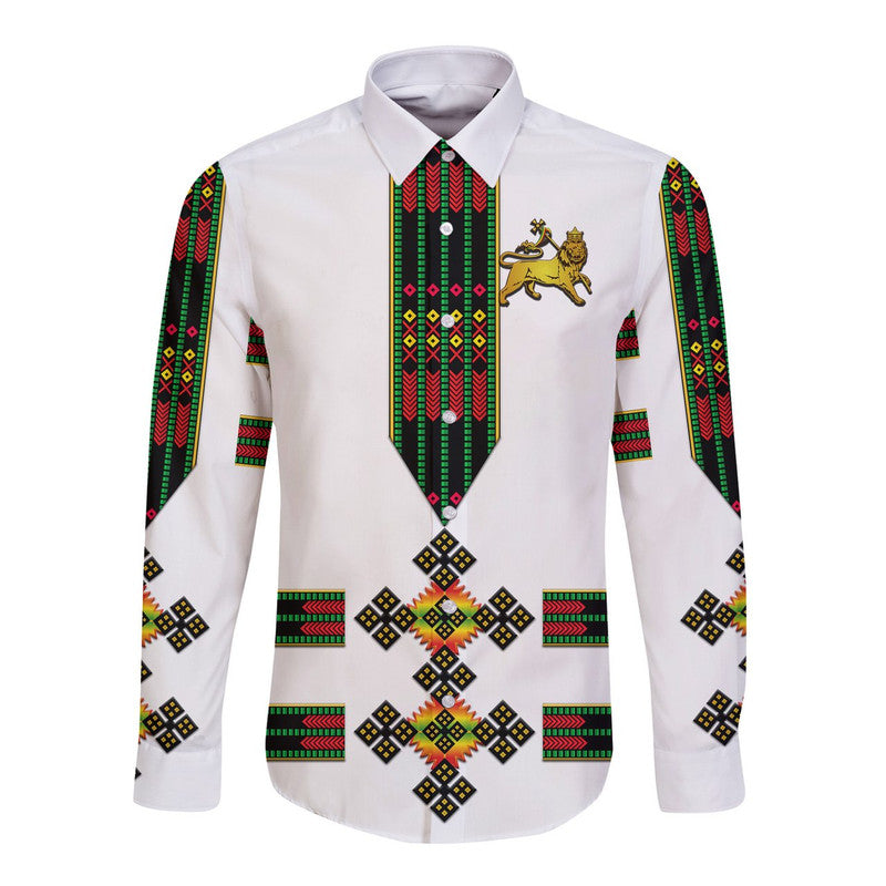 custom-personalised-ethiopia-hawaii-long-sleeve-button-shirt-ethiopian-lion-of-judah-tibeb-vibes-no1-ver-flag-style