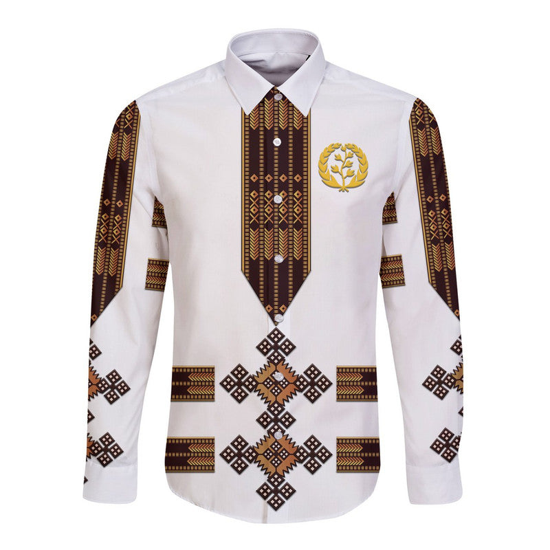 custom-personalised-eritrea-hawaii-long-sleeve-button-shirt-fancy-tibeb-vibes-no1-ver-white