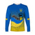 (Custom Personalised) Ukraine Long Sleeve Shirt National Flag Style - Wonder Print Shop