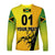 (Custom Personalised) Jamaica Cricket Scorpions Long Sleeve Shirt Simple Style - Yellow LT8 - Wonder Print Shop