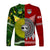 Mate Ma'a Tonga Ngatu And Australia Kangaroos Aboriginal Long Sleeve Shirt Rugby Together LT8 - Wonder Print Shop