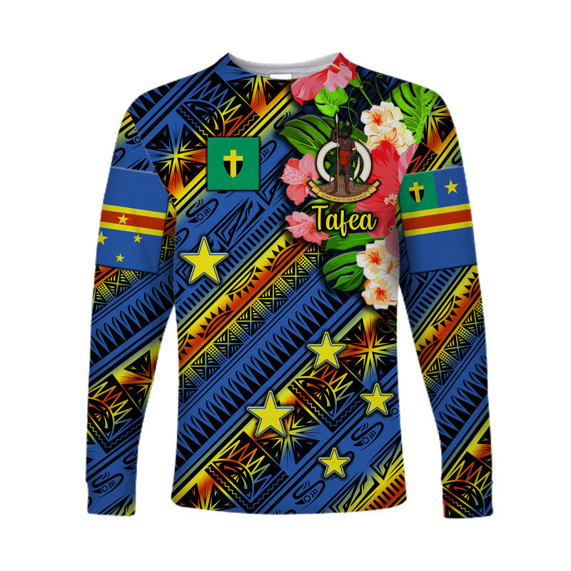 (Custom Personalised) Vanuatu Tafea Long Sleeve Shirt Independence Be Proud LT8 - Wonder Print Shop