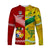 (Custom Personalised) Mate Ma'a Tonga Ngatu And Australia Wallabies Aboriginal Long Sleeve Shirt Rugby Together LT8 - Wonder Print Shop