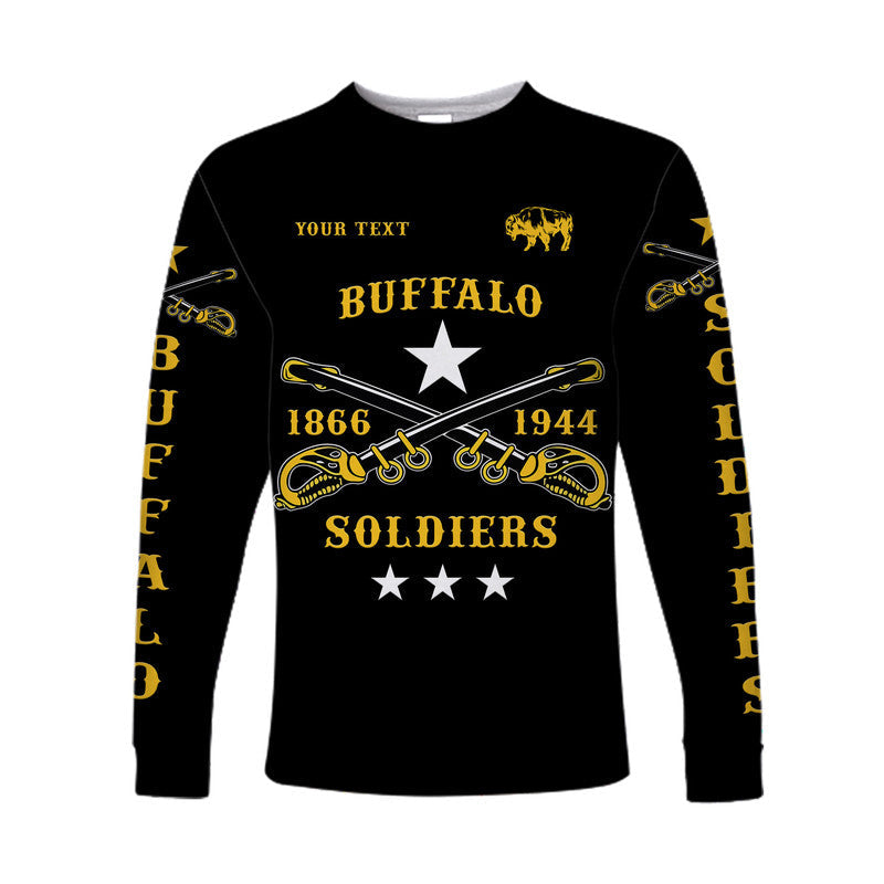 custom-personalised-buffalo-soldiers-long-sleeve-shirt-african-american-military-simple-style-black