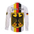 (Custom Personalised) Germany Long Sleeve Button Shirt Grunge Deutschland Map and Coat Of Arms LT13 - Wonder Print Shop