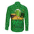 Ireland Happy Saint Patrick's Day Hawaii Long Sleeve Button Shirt With Shamrock LT8 - Wonder Print Shop