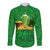 Ireland Happy Saint Patrick's Day Hawaii Long Sleeve Button Shirt With Shamrock LT8 - Wonder Print Shop