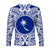 Chuuk Flag Long Sleeve Shirt Micronesia Style Blue LT13 - Wonder Print Shop