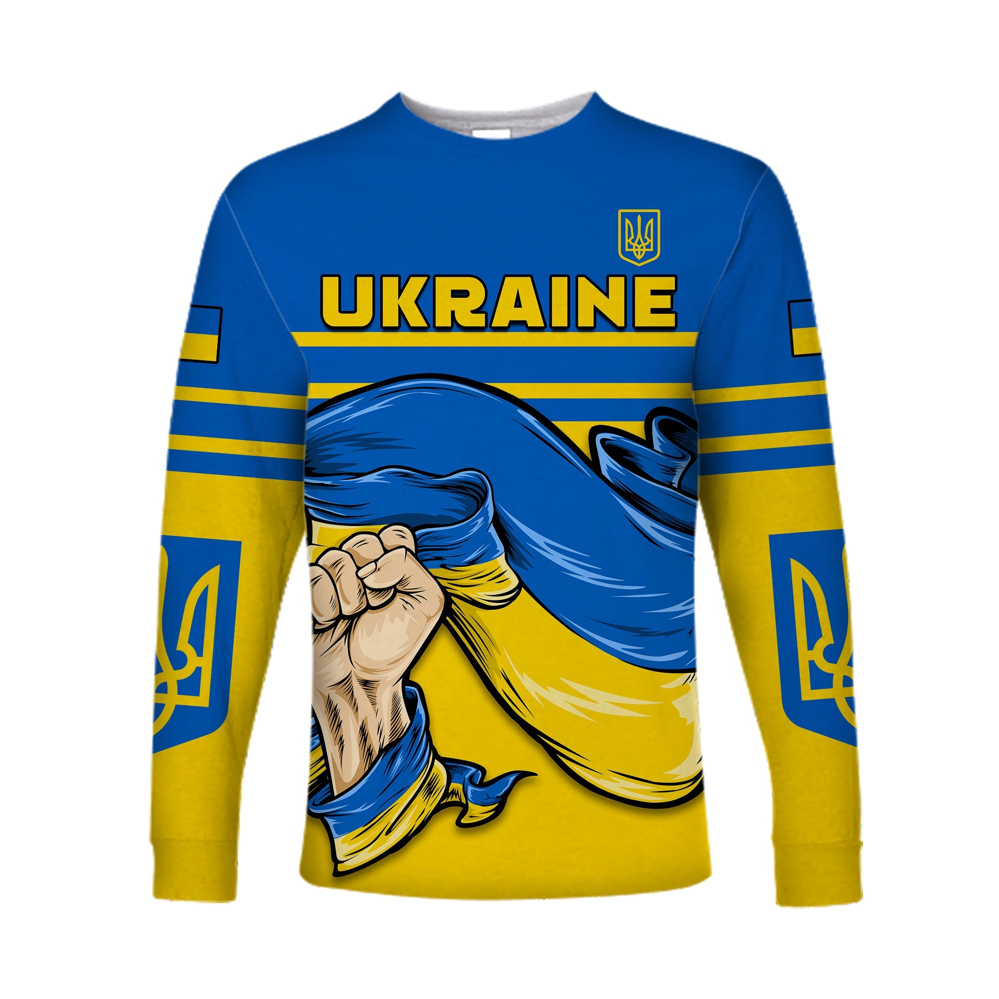 Ukraine Long Sleeve Shirt Strong Ukrainian LT13 - Wonder Print Shop