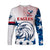 (Custom Personalised) USA Rugby Long Sleeve Shirt Original Vibes - White LT8 - Wonder Print Shop