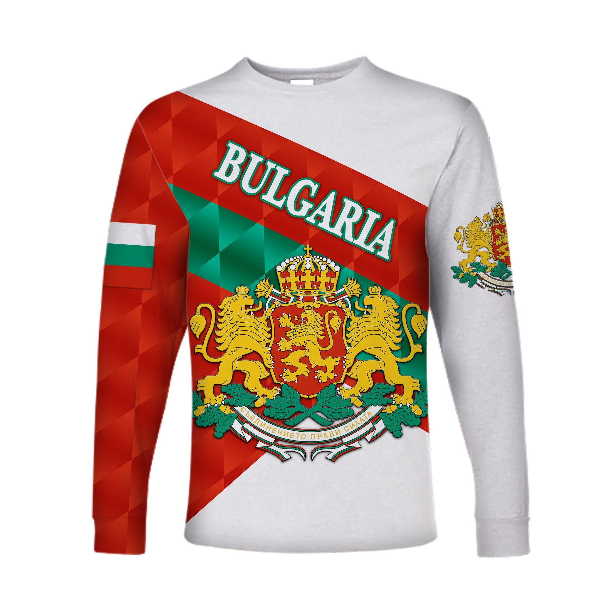 Bulgaria Long Sleeve Shirt Sporty Style LT8 - Wonder Print Shop