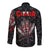 Canada Wolf Long Sleeve Button Shirt Haida and Maple Leaf LT13 - Wonder Print Shop