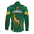 South Africa Rugby Long Sleeve Button Shirt Springboks Champion LT13 - Wonder Print Shop