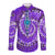 (Custom Personalised) Africa Tie Dye Long Sleeve Button Shirt Purple Fashion LT13 - Wonder Print Shop