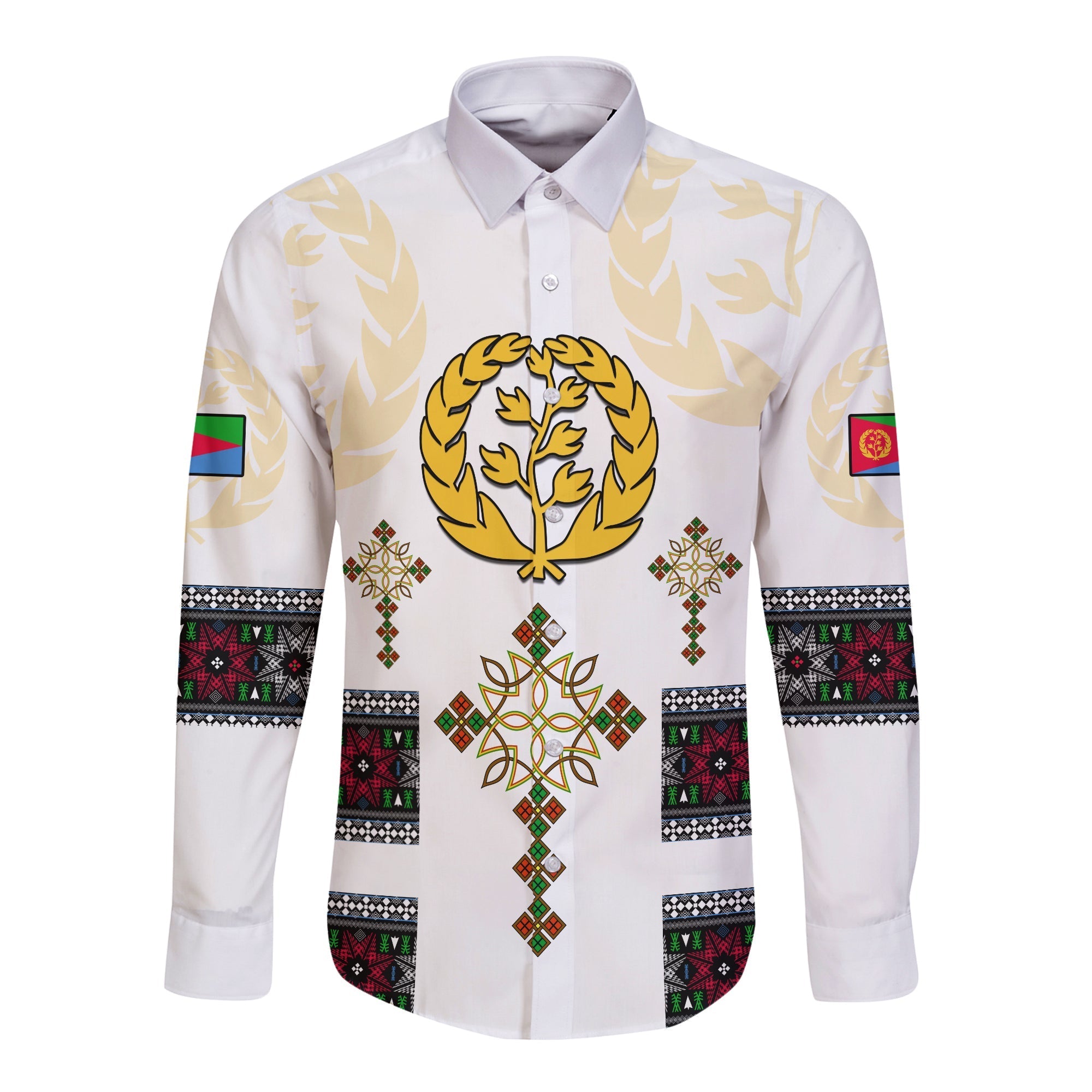 custom-personalised-eritrea-cross-long-sleeve-button-shirt-independence-day-proud-eritrean