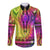 (Custom Text and Number) Africa Tie Dye Long Sleeve Button Shirt Special Dashiki Pattern LT13 - Wonder Print Shop