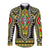 (Custom Personalised) Ethiopia Long Sleeve Button Shirt Dashiki Black Style LT6 - Wonder Print Shop