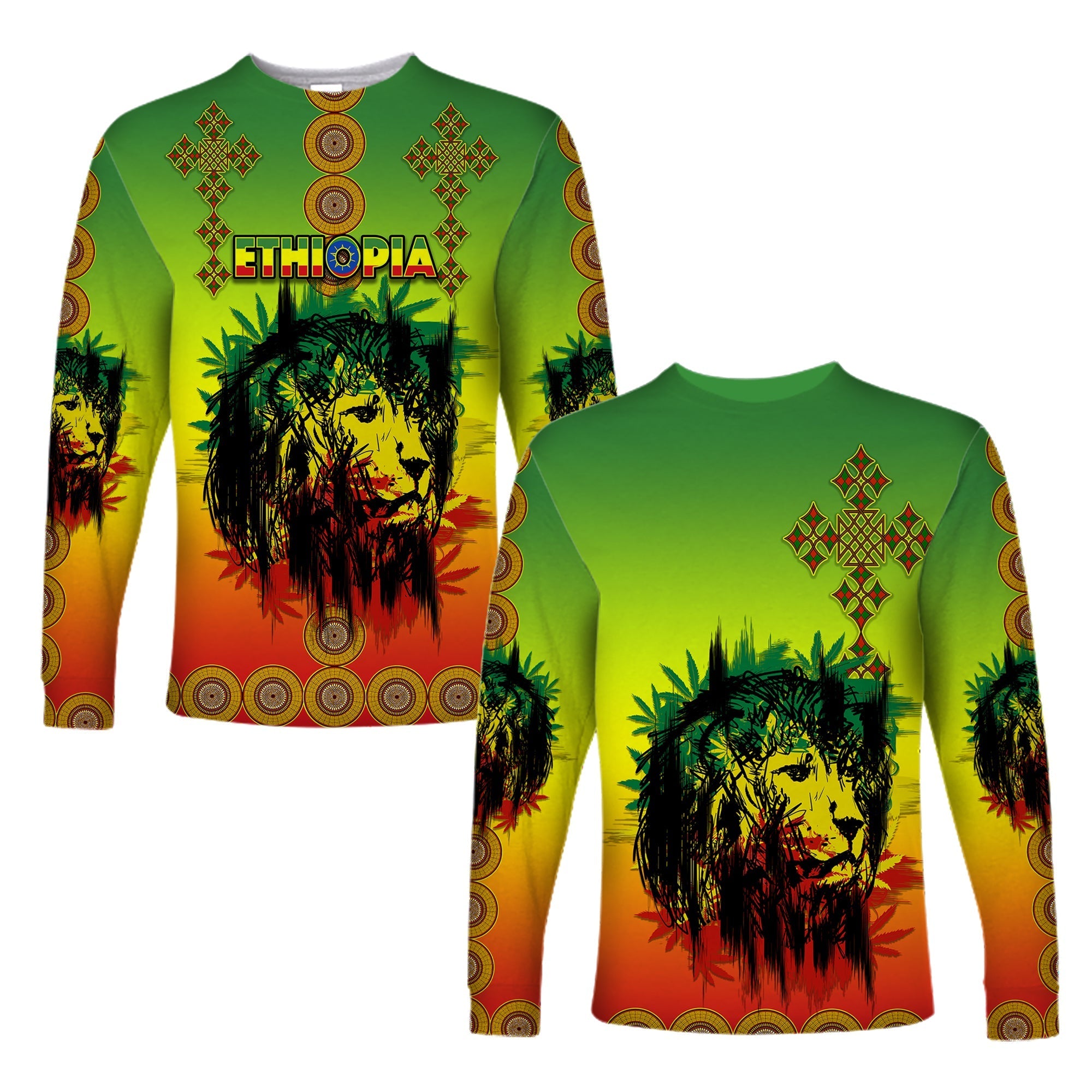 ethiopia-long-sleeve-shirt-cross-mix-lion-colorful-style