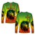 Ethiopia Long Sleeve Shirt Cross Mix Lion Colorful Style - Wonder Print Shop