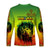 (Custom Personalised) Ethiopia Long Sleeve Shirt Cross Mix Lion Colorful Style - Wonder Print Shop