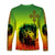 Ethiopia Long Sleeve Shirt Cross Mix Lion Colorful Style - Wonder Print Shop