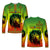 (Custom Personalised) Ethiopia Long Sleeve Shirt Cross Mix Lion Colorful Style - Wonder Print Shop