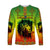 Ethiopia Long Sleeve Shirt Cross Mix Lion Colorful Style - Wonder Print Shop