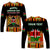 (Custom Personalised) Kenya Long Sleeve Shirt Happy Jamhuri Day Kenyan Pattern - Wonder Print Shop