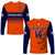 (Custom Text And Number) Netherlands Cricket Long Sleeve Shirt ODI Simple Orange Style - Wonder Print Shop