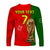 (Custom Text and Number) Portugal Football 2022 Long Sleeve Shirt Style Flag Portuguese Champions LT13 - Wonder Print Shop