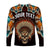 (Custom Personalised) The First Americans Long Sleeve Shirt Indian Headdress With Skull LT13 - Wonder Print Shop