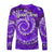 (Custom Personalised) Africa Tie Dye Long Sleeve Shirt Purple Fashion LT13 - Wonder Print Shop