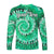 (Custom Personalised) Africa Tie Dye Long Sleeve Shirt Green Fashion LT13 - Wonder Print Shop