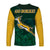 South Africa Rugby Long Sleeve Shirt Springboks King Protea Go Bokke LT13 - Wonder Print Shop