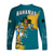 Bahamas Long Sleeve Shirt Blue Marlin With Bahamian Coat Of Arms - Wonder Print Shop