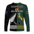 South Africa Protea and New Zealand Fern Long Sleeve Shirt Rugby Go Springboks vs All Black LT13 - Wonder Print Shop