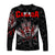 Canada Wolf Long Sleeve Shirt Haida and Maple Leaf LT13 - Wonder Print Shop