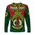 Custom Personalised Vanuatu Rugby Long Sleeve Shirt Coat Of Arms Polynesian Pattern - Wonder Print Shop